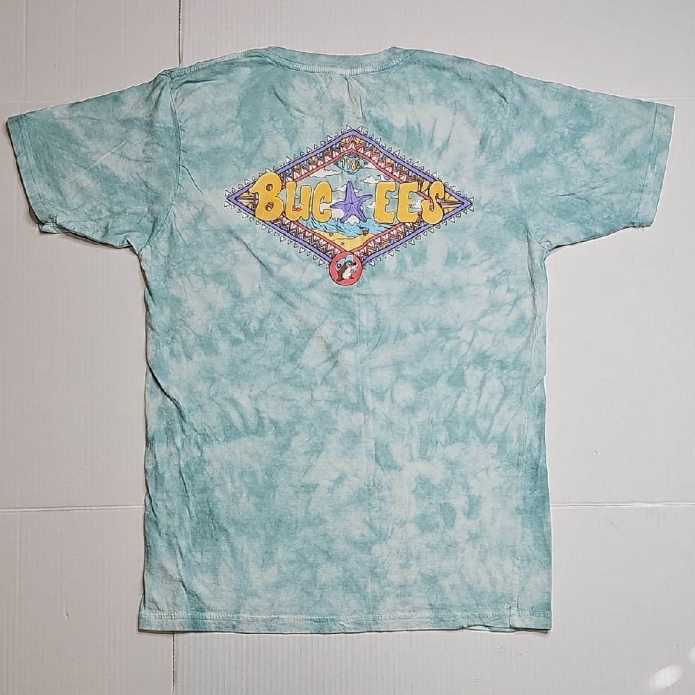 Buc-ees Beach Tie-Dye Tee Shirt, Medium